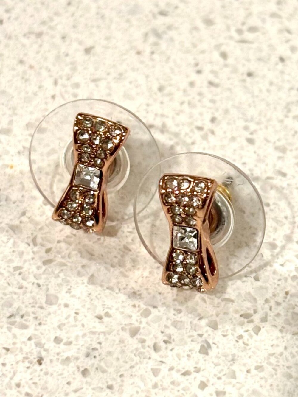 Kate Spade Ready Set Bow Earrings | Rose Gold